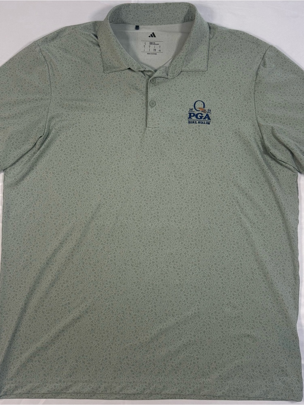 adidas Men's Green 2025 PGA Championship Polo - L